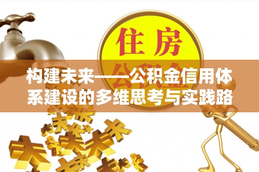 双鸭山构建未来——公积金信用体系建设的多维思考与实践路径